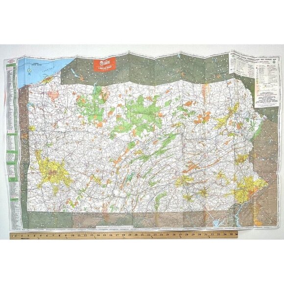 2000 PENNSYLVANIA Official Transportation and Tourism MAP Travel Paper *Read* - Picture 4 of 5